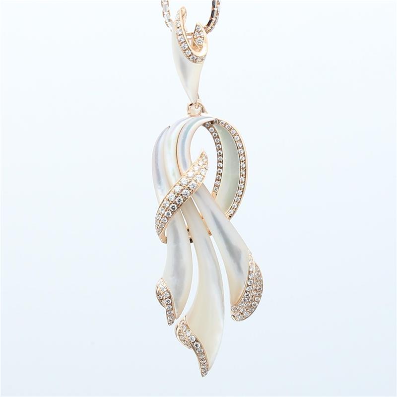 Shell Diamond Pendant ALP1643